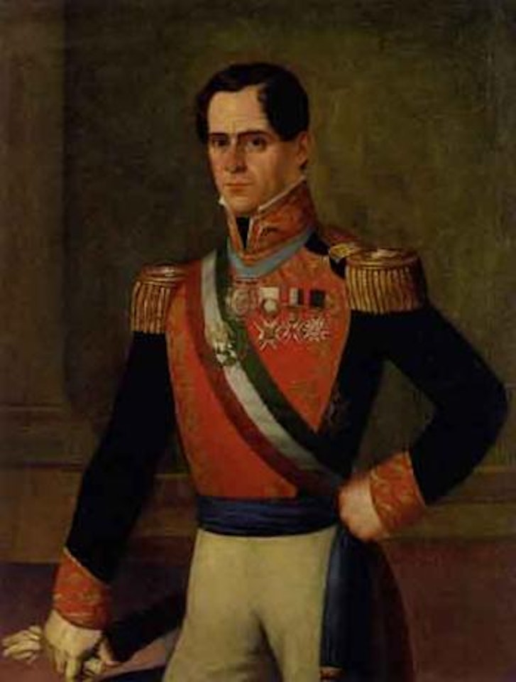 Portrait of General Santa Anna by Mexican School
