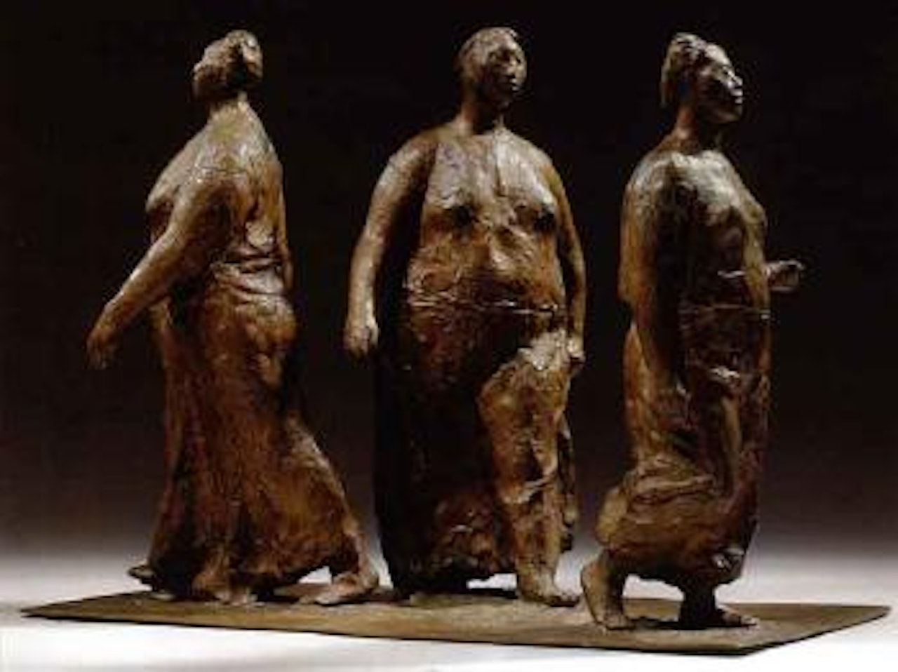 Three standing women by Francisco Zuñiga