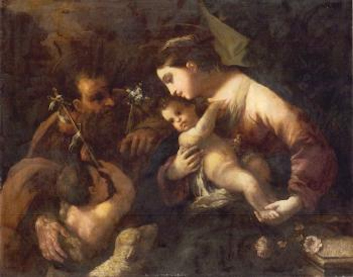 Holy Family with the infant Saint John the Baptist by Circle of Luca Giordano