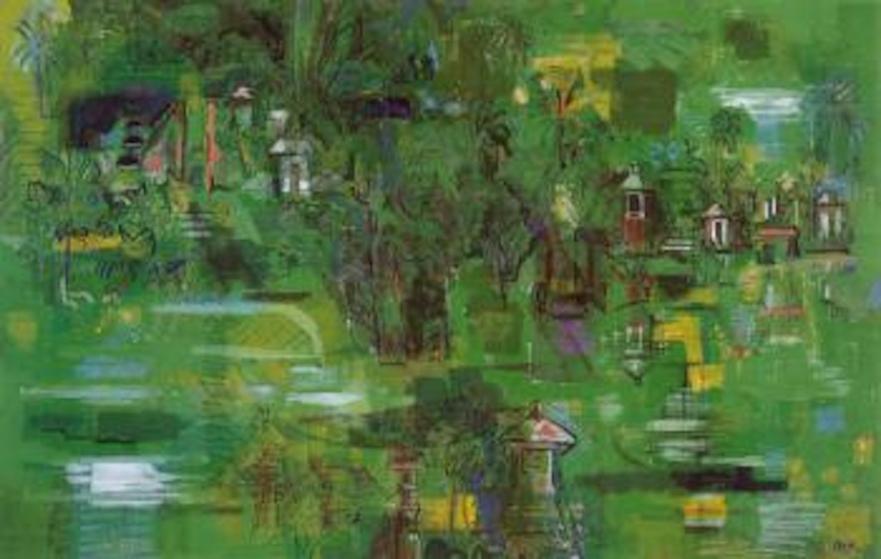 Green landscape by Arie Smit