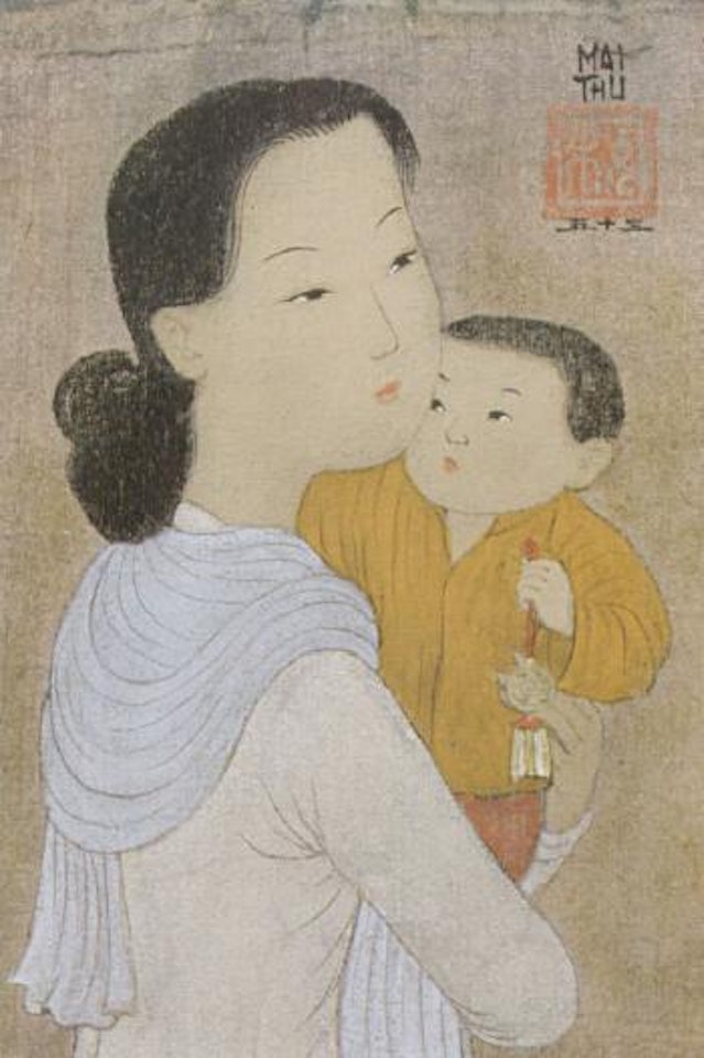 Mother and child by Mai Trung Thu