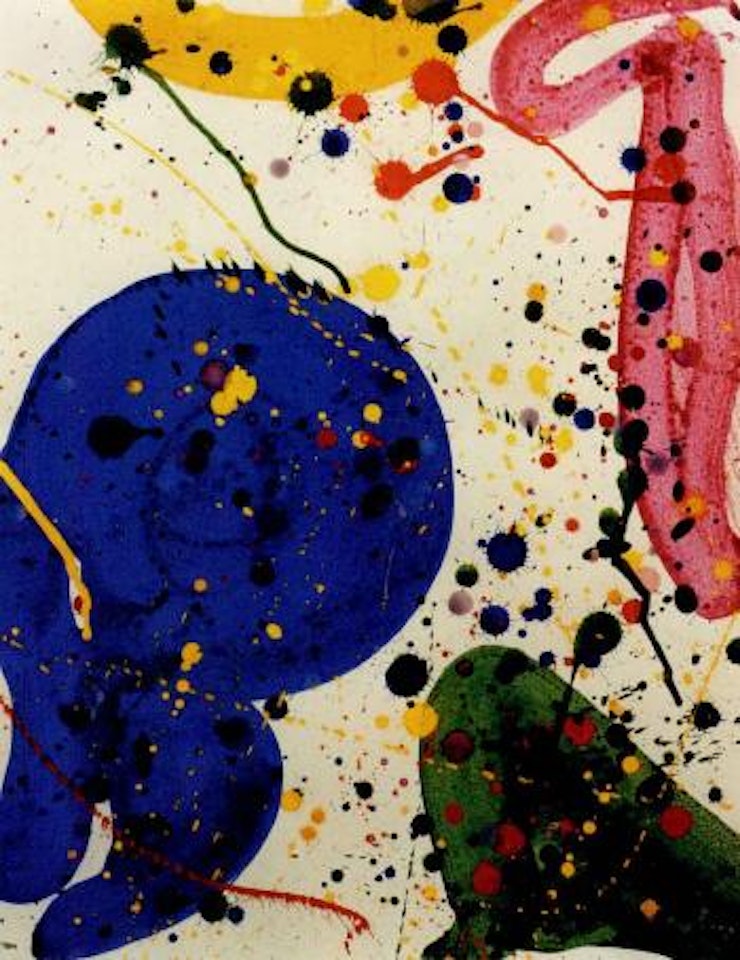 Abstract composition by Sam Francis