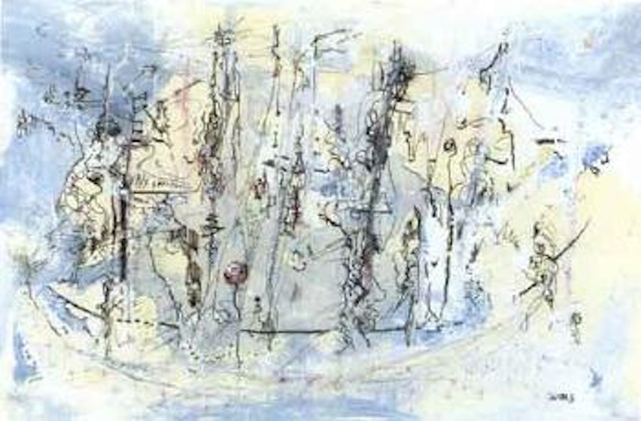 Untitled - scene by Wols (Alfred Otto Wolfgang Schulze)