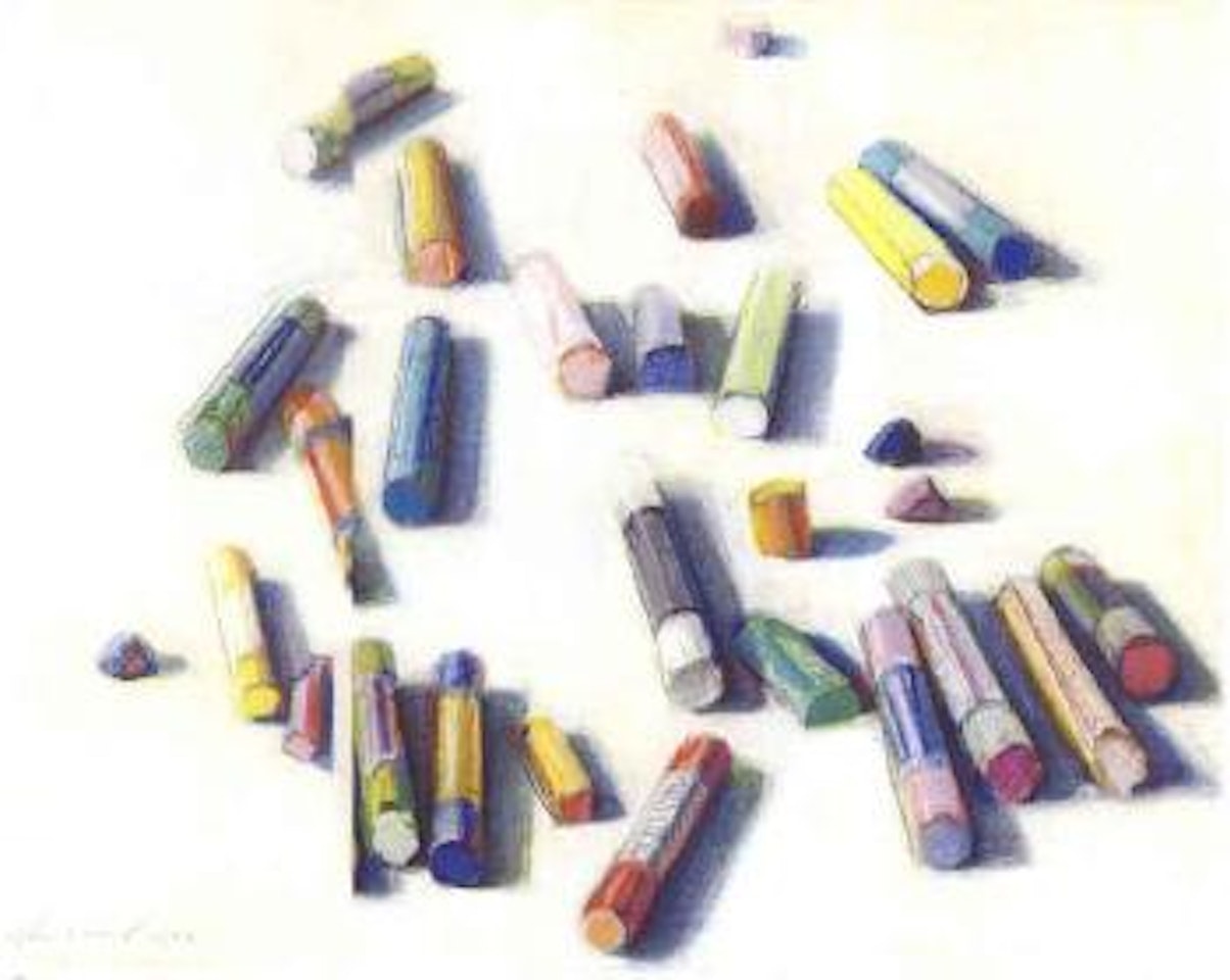 Various pastel by Wayne Thiebaud