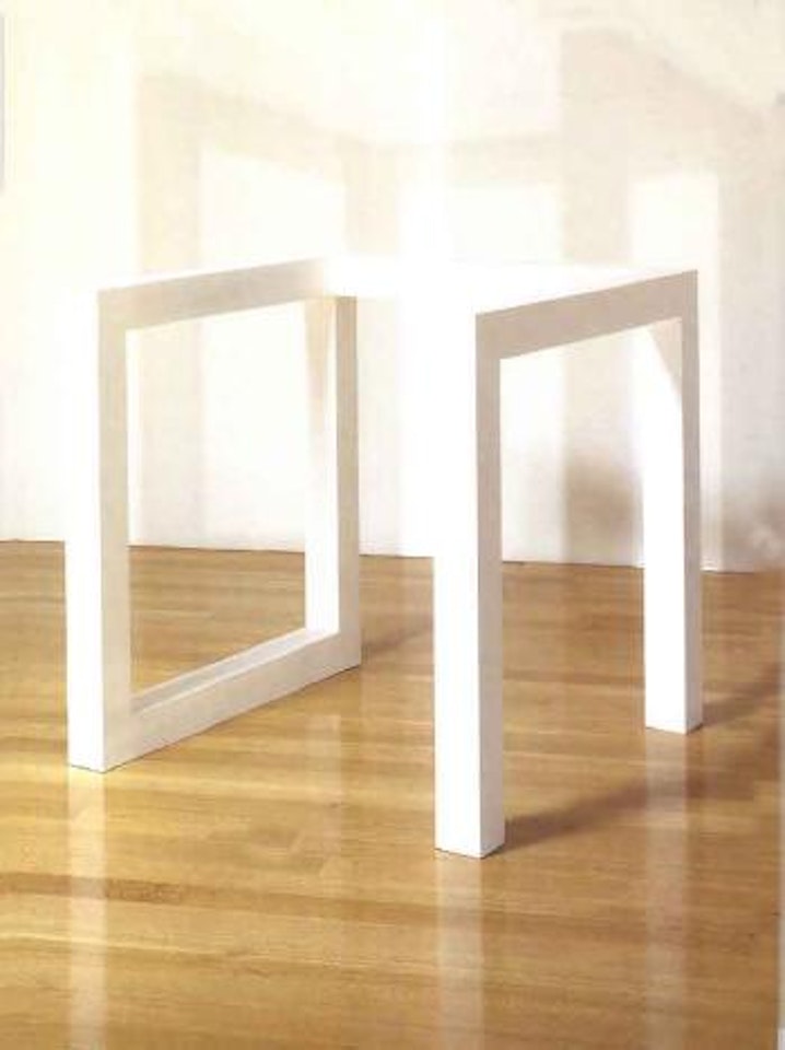 Incomplete open cube by Sol LeWitt
