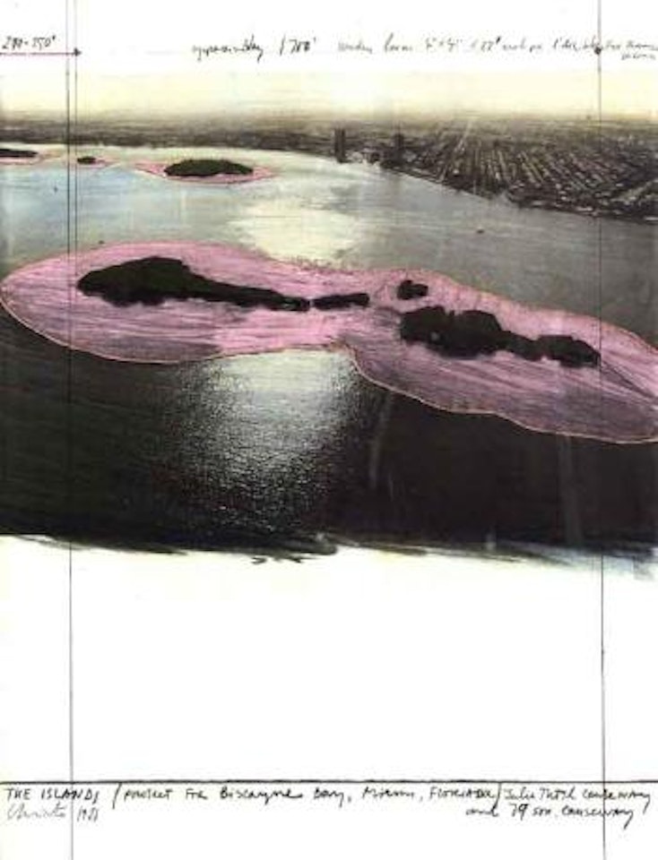 Island, project for Biscane Bay, Miami by Christo