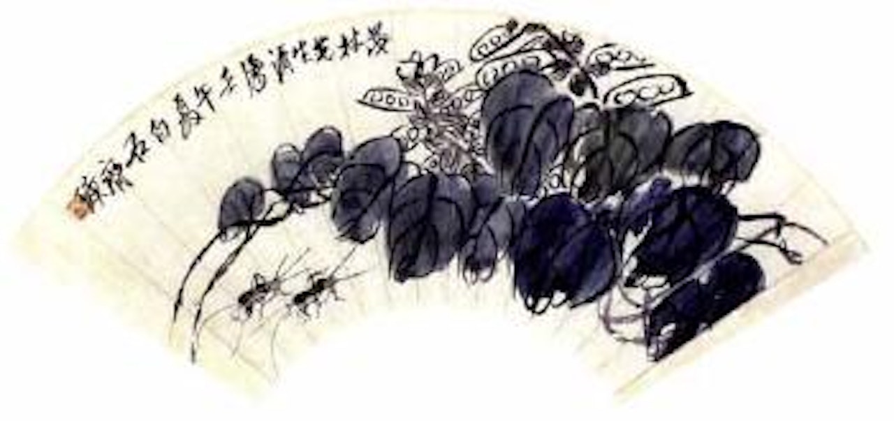 Crickets and haricots by Qi Baishi