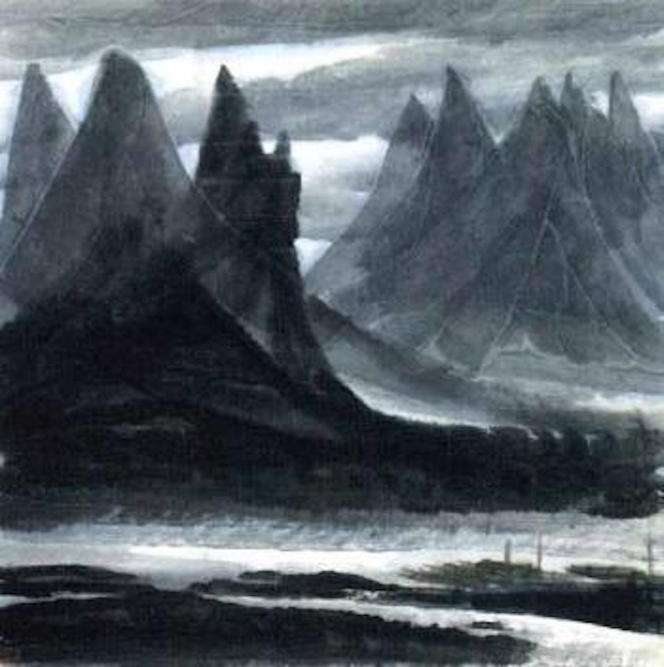 Lakeside view by Lin Fengmian