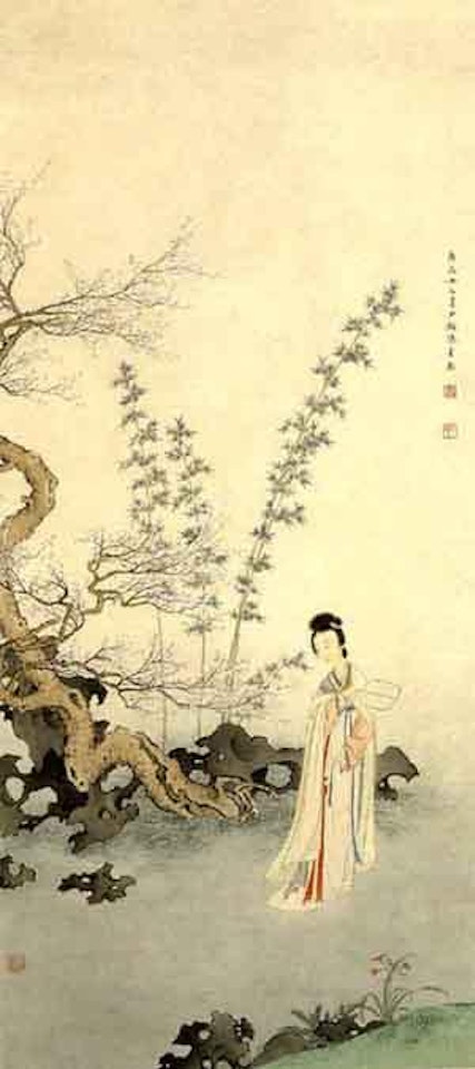 Lady by bamboo by Chen Shaomei