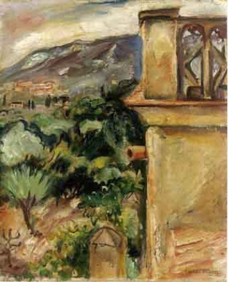 Paysage derriere la maison by Othon Friesz