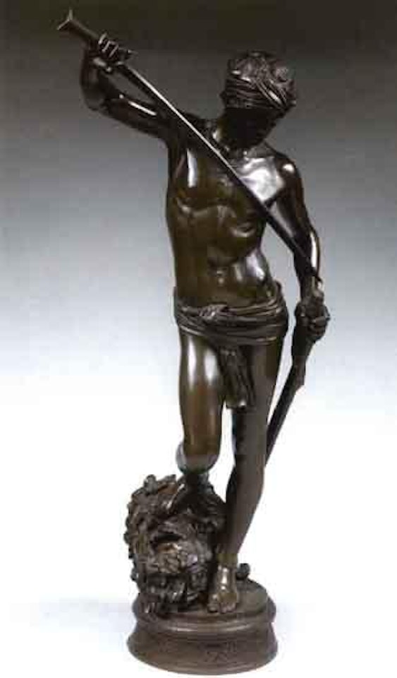 David et Goliath by Marius Jean Antonin Mercie