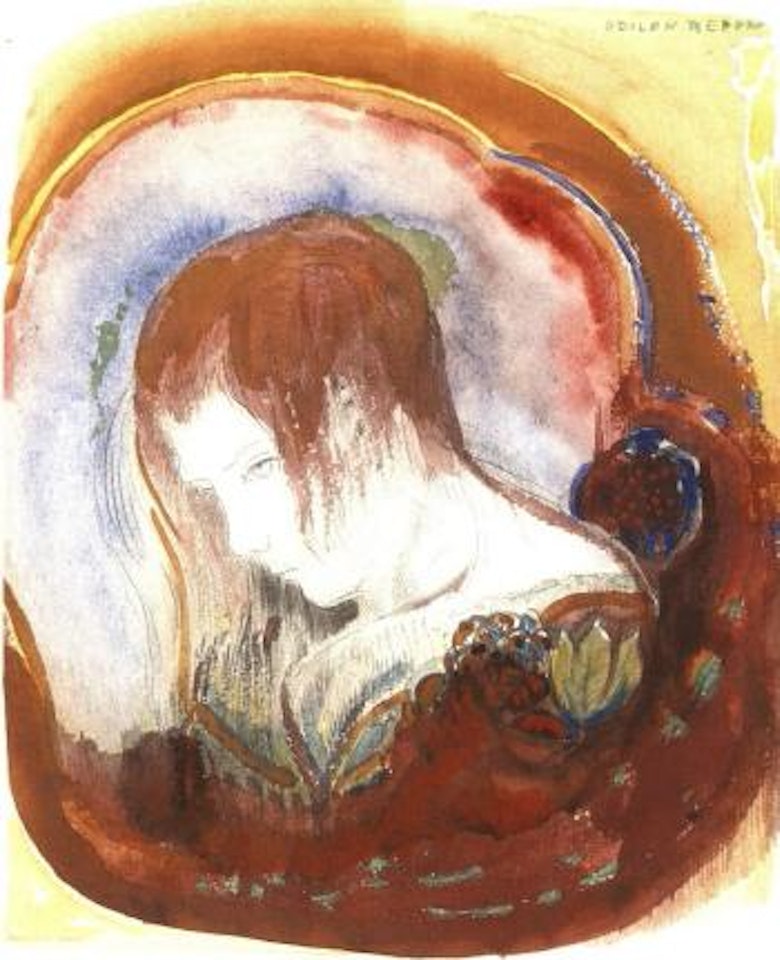 Tete de femme by Odilon Redon
