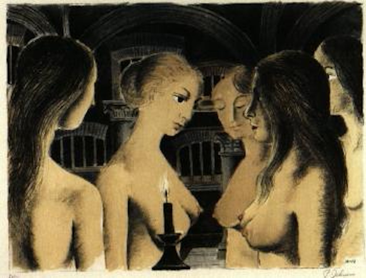 La voute by Paul Delvaux
