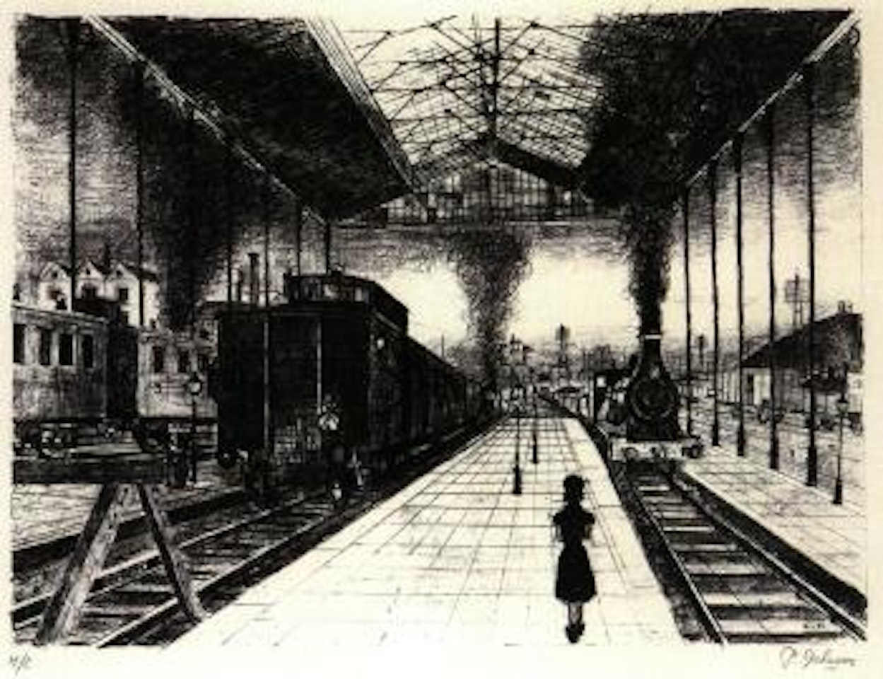 La gare by Paul Delvaux