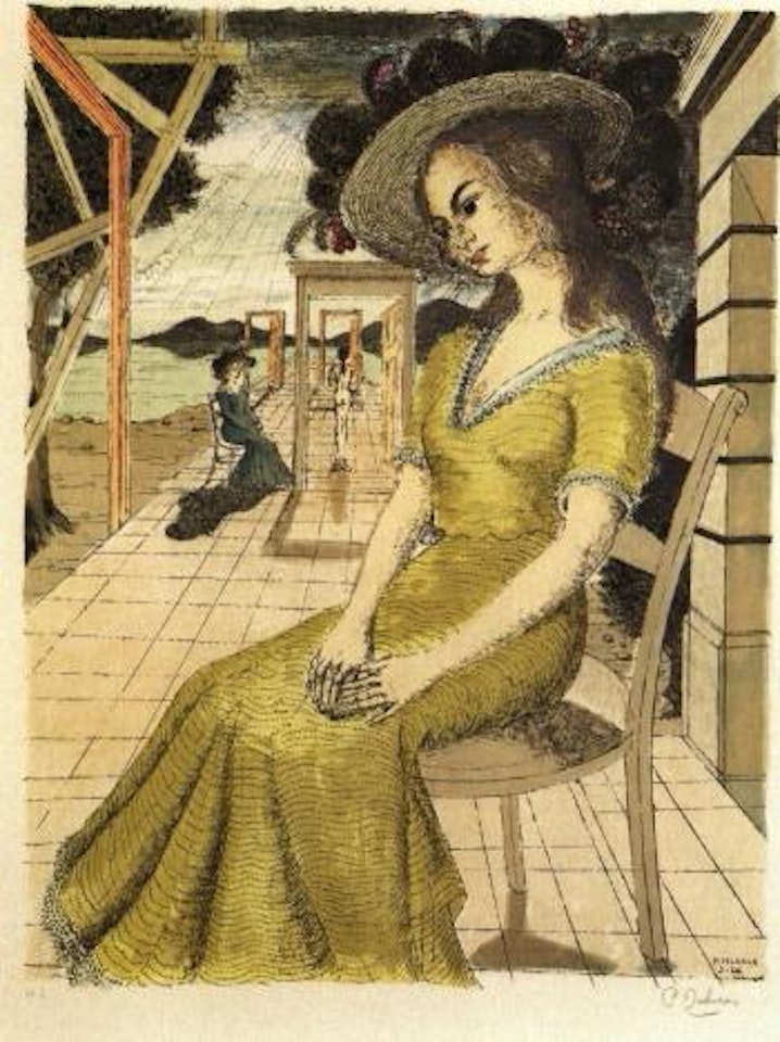 Anne songeuse by Paul Delvaux