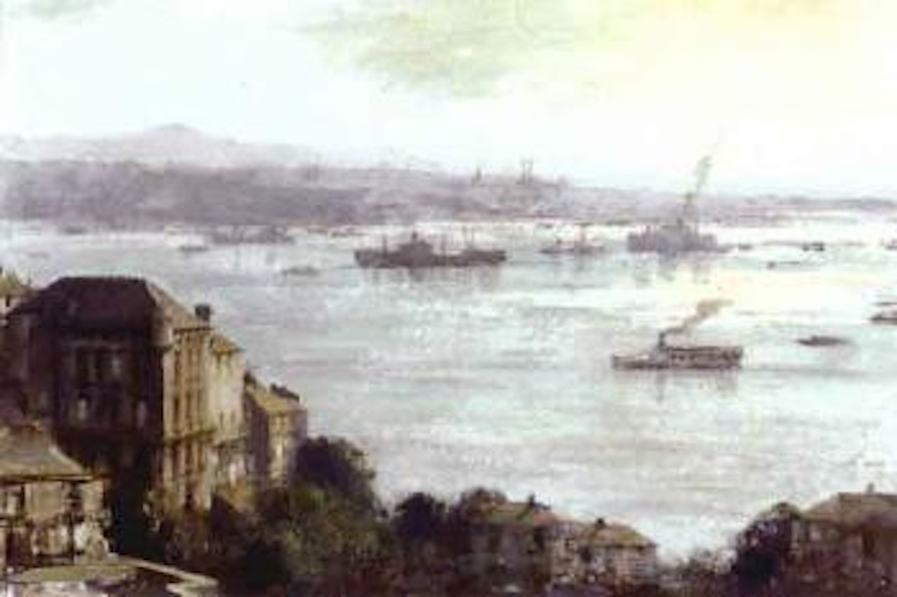 Shipping on the Bosphorous by Edward Seago