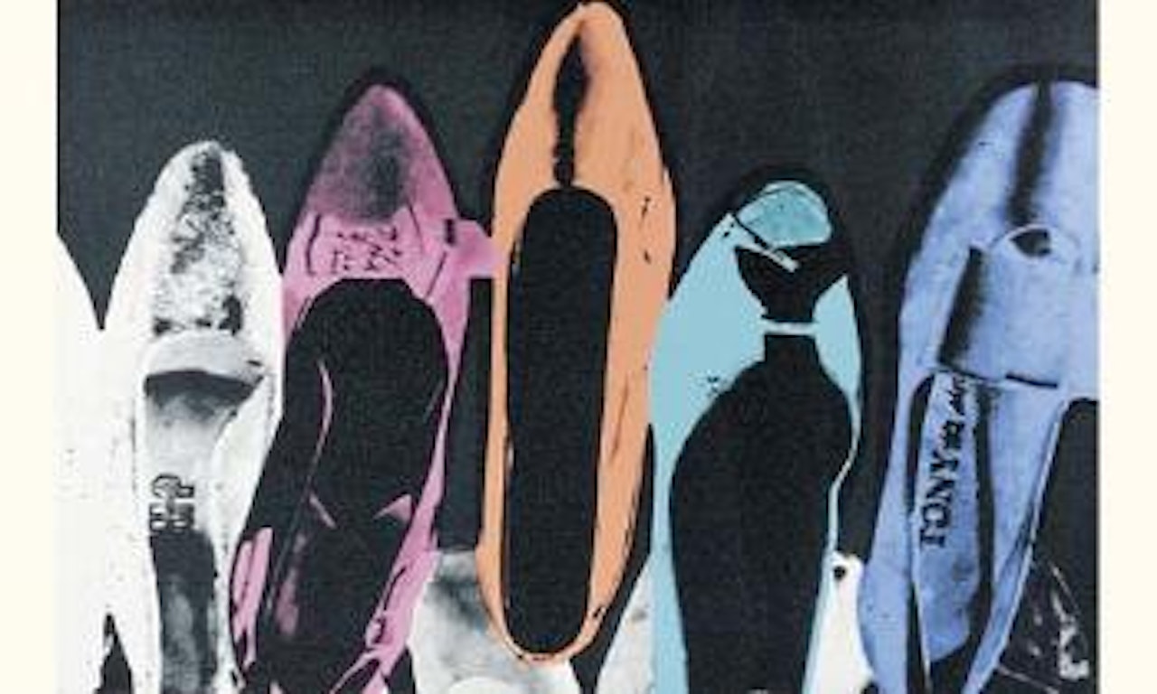 Diamond dust shoes by Andy Warhol