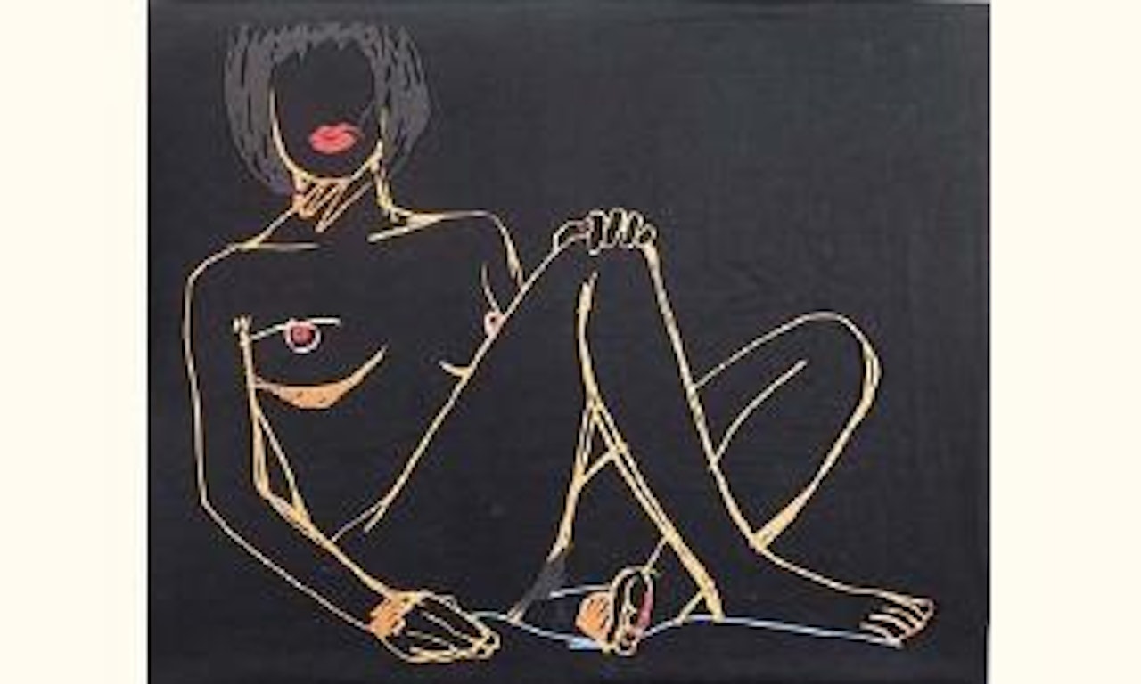 Sitting nude by Tom Wesselmann