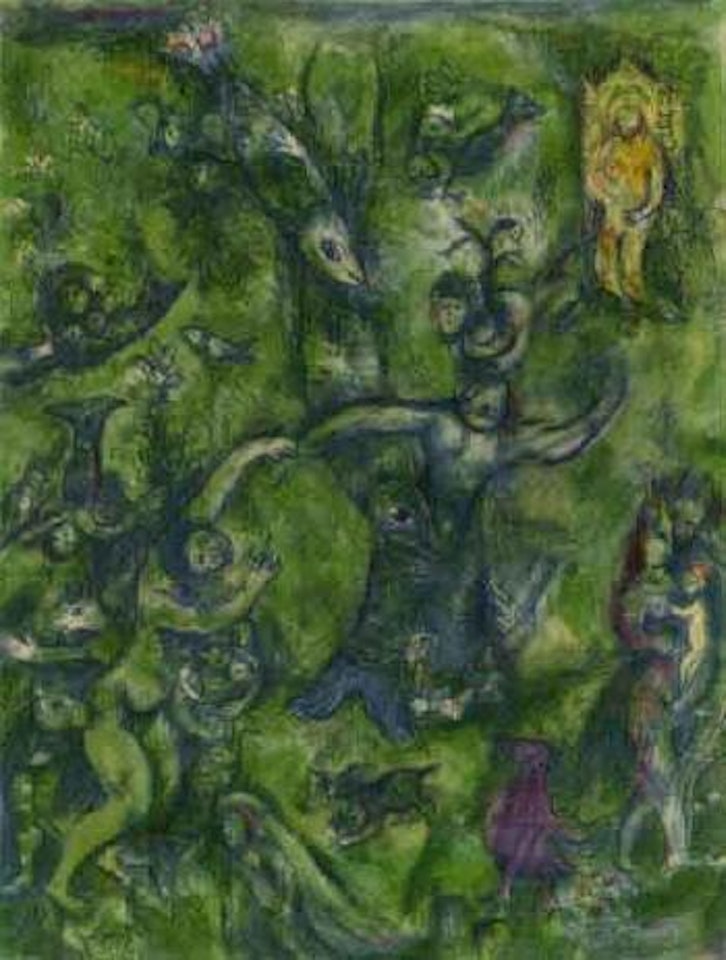 Abdullah discovered before him by Marc Chagall