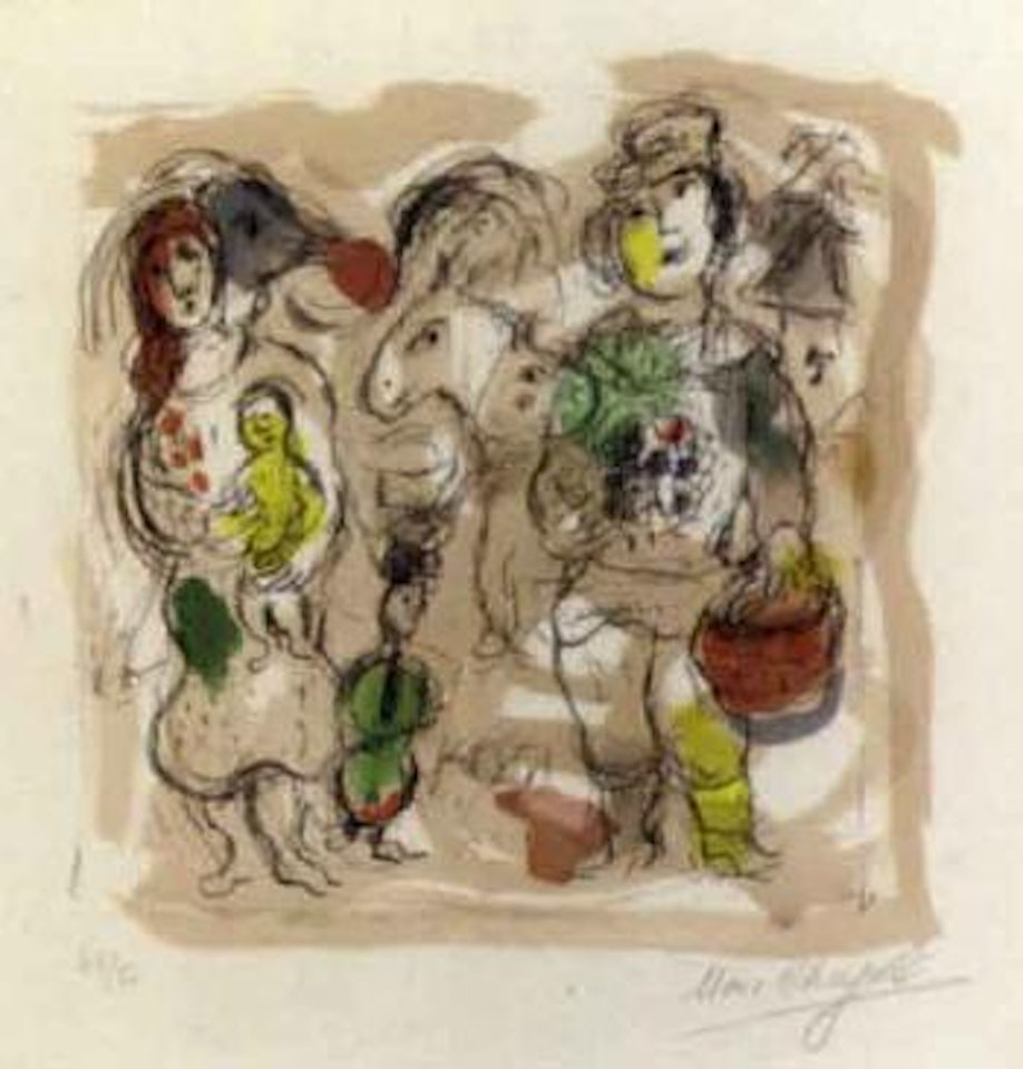 Little peasants by Marc Chagall