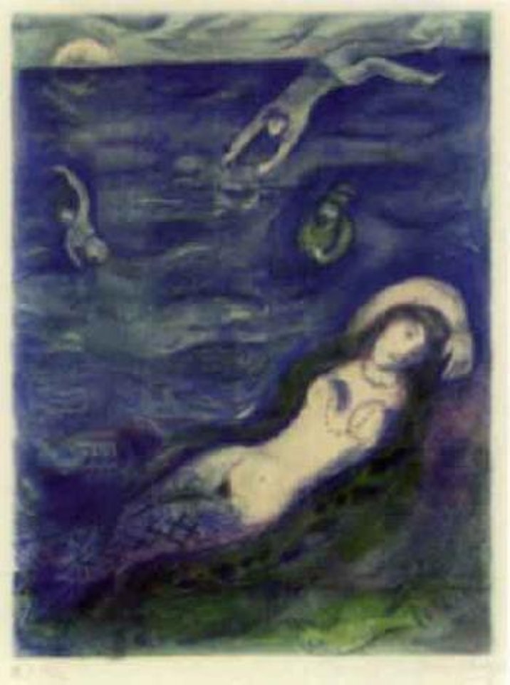 So I came forth of the sea and sat down on the edge of an island by Marc Chagall