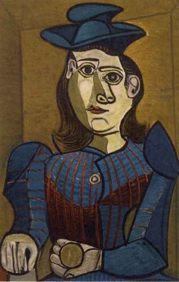 Femme au chapeau bleu by Pablo Picasso