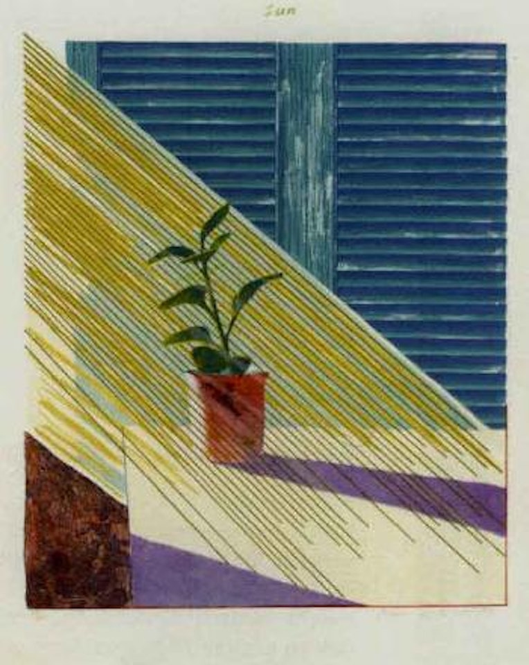 Sun, from the Weather Series by David Hockney
