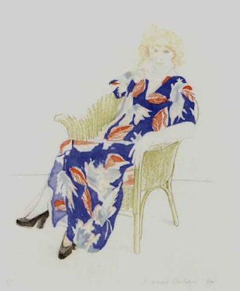 Two vases in the Louvre by David Hockney