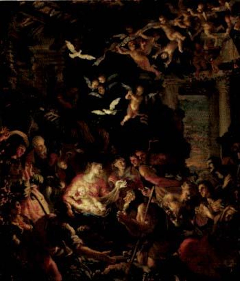 Adoration of the Shepherds by Roman School