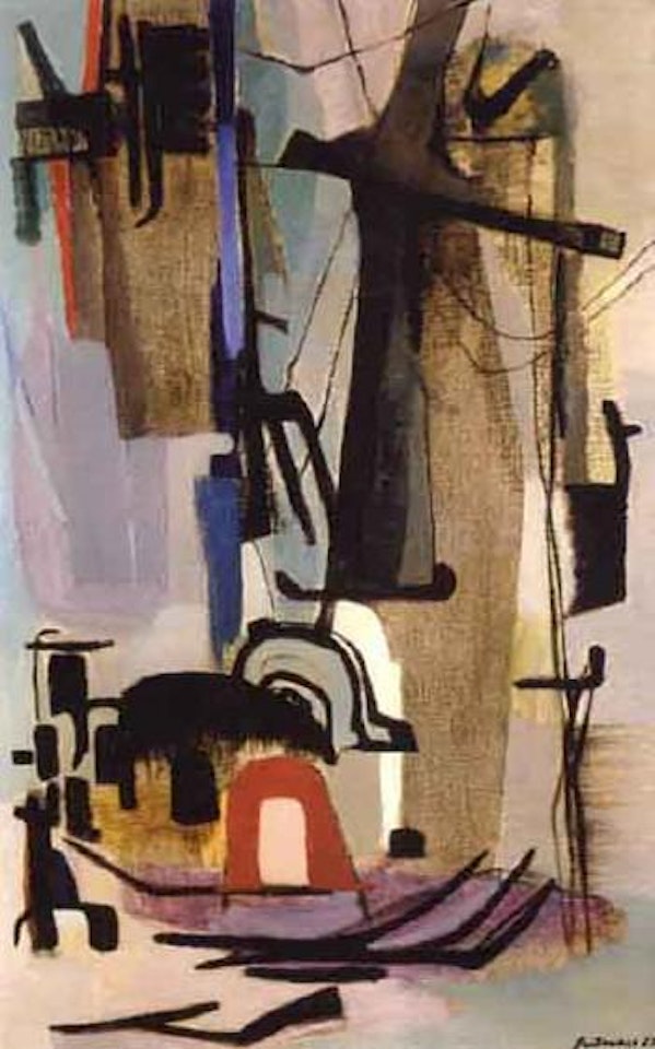 Industrial landscape by Giuseppe Santomaso