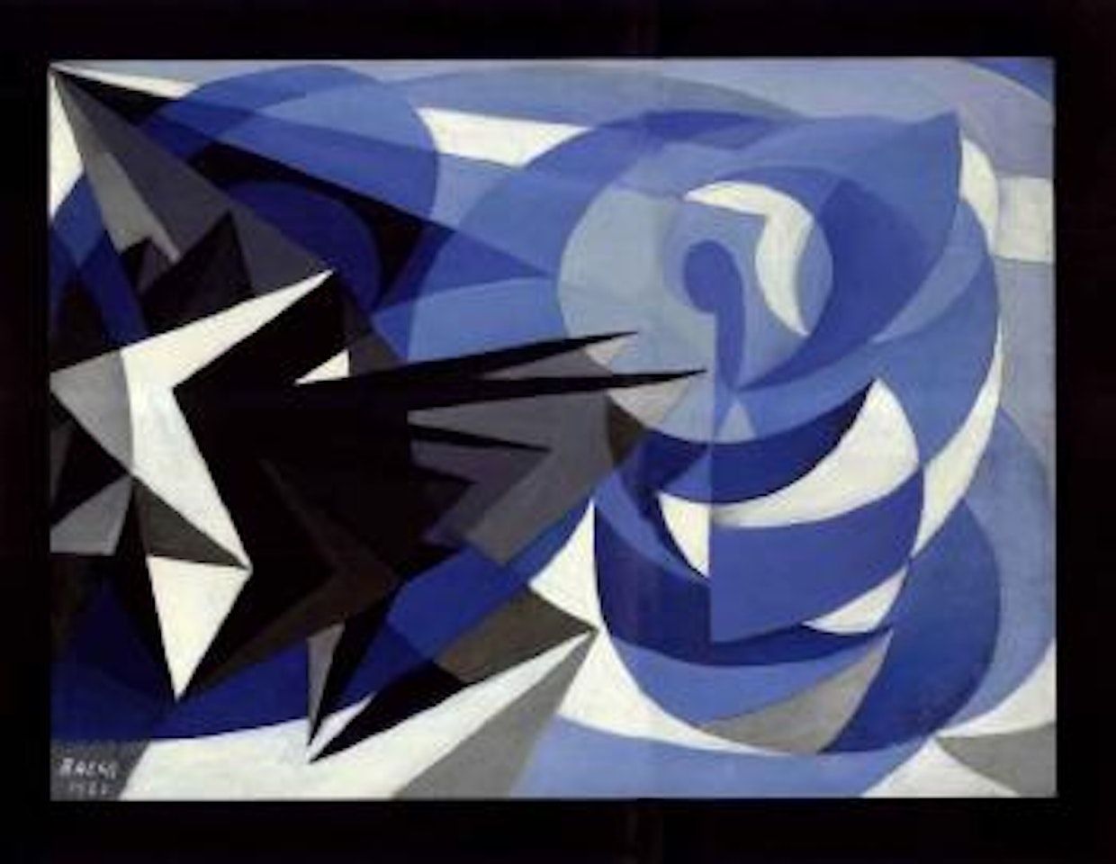 Expansion of pessimism-optimism by Giacomo Balla