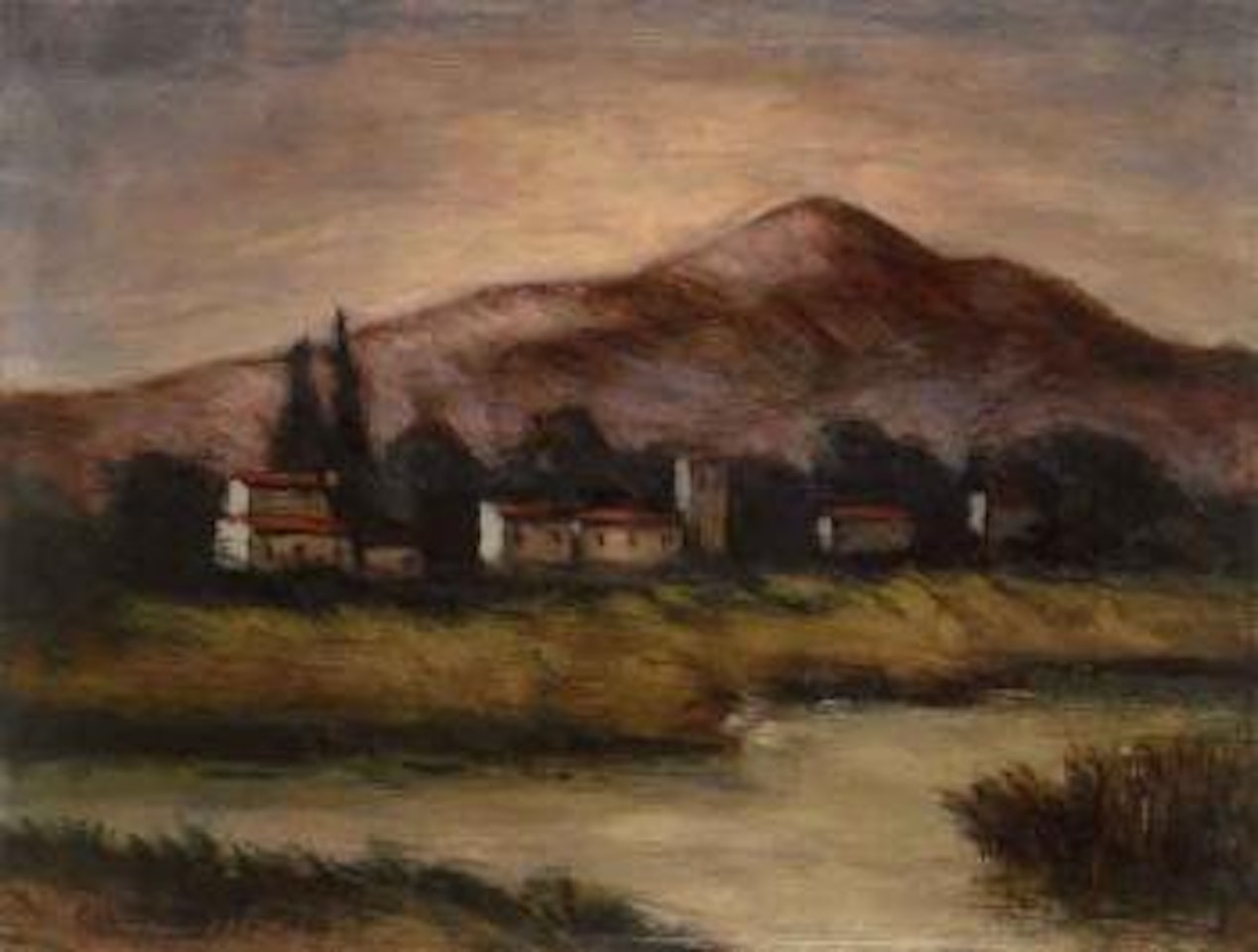 Landscape in Forte dei Marmi by Carlo Carra