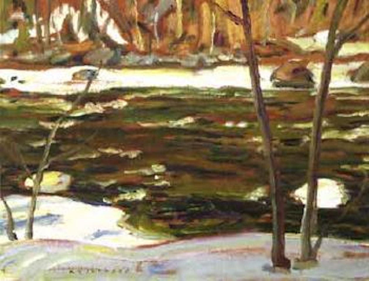 Rouge river above 7 chutes by Alexander Young Jackson
