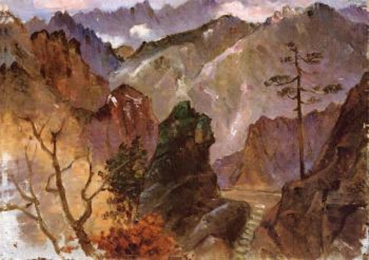 Mist among the mountains by Yang Qiuren