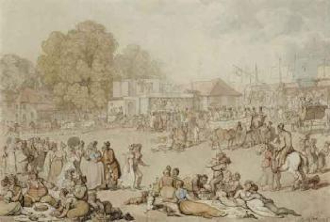 Harlow Bush Fair by Thomas Rowlandson