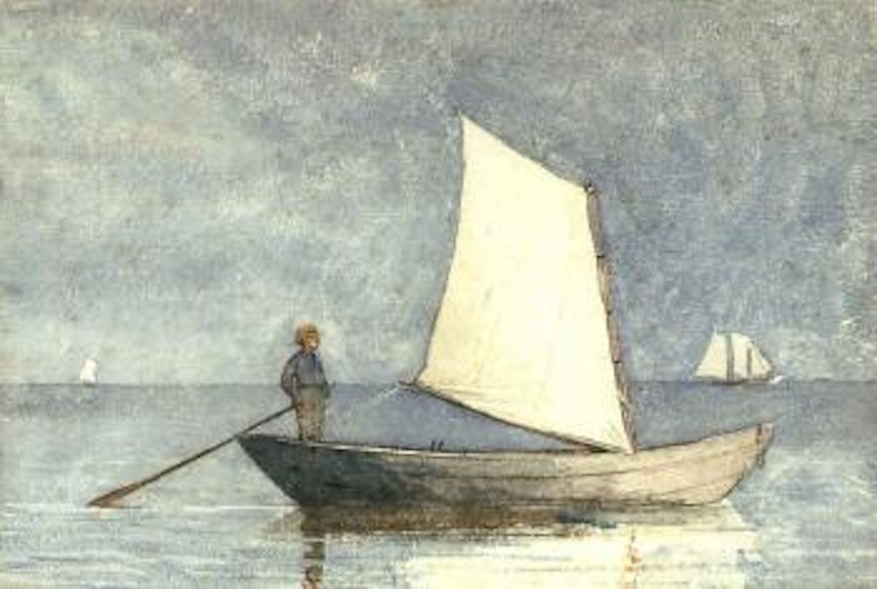 Sailing a dory by Winslow Homer