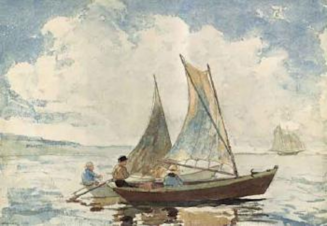 Boys in a boat by Winslow Homer