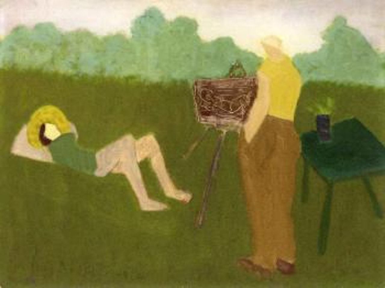 Outdoor painter by Milton Avery