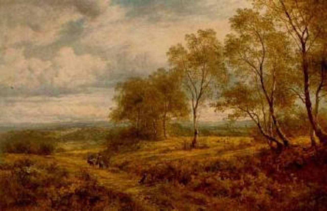 On the Welsh border by Benjamin Williams Leader