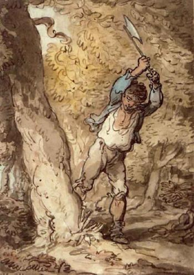 The woodcutter by Thomas Rowlandson