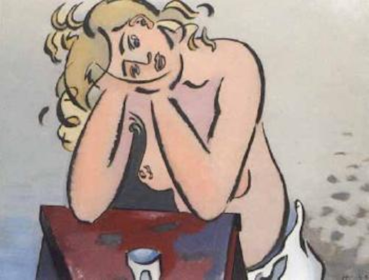 Femme accoudee by Jean Hélion