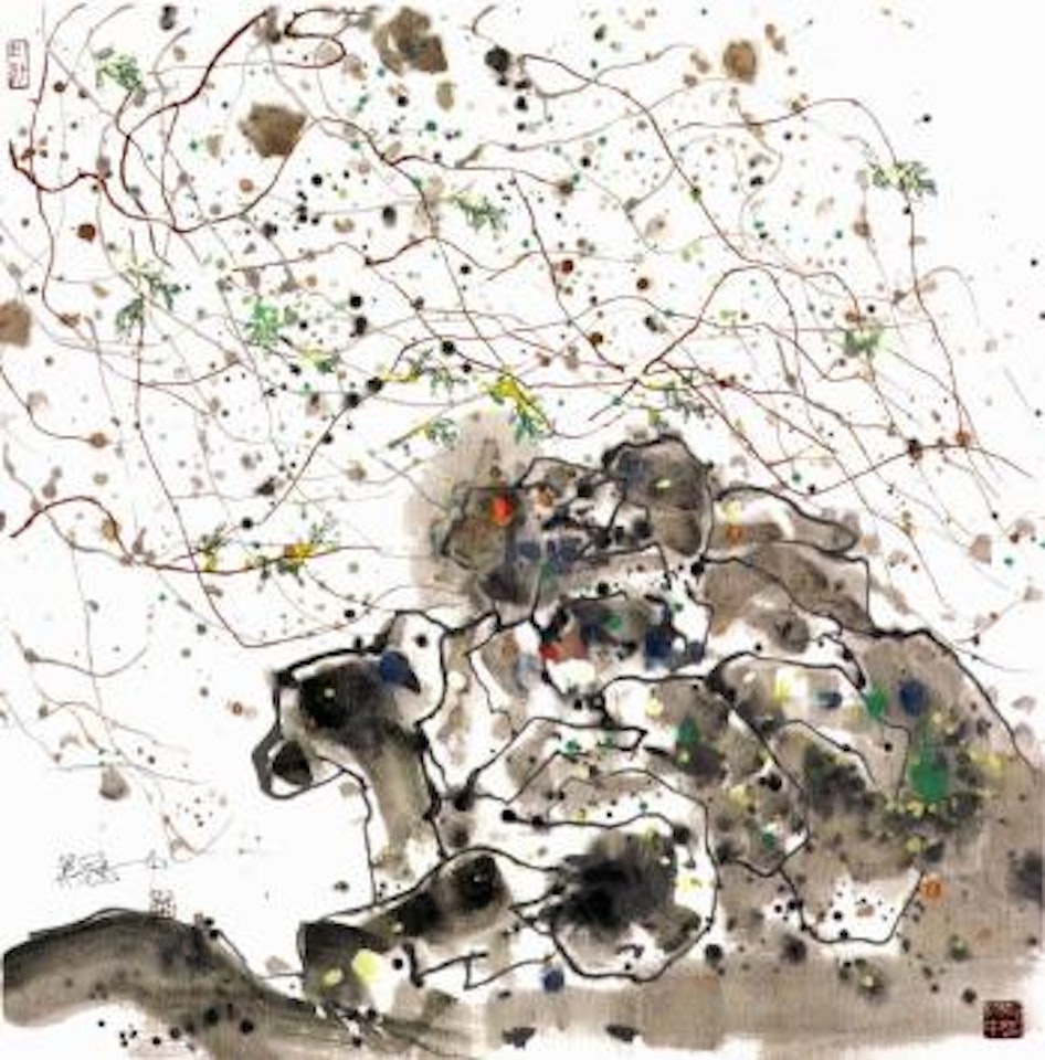 Vine and rock by Wu Guanzhong
