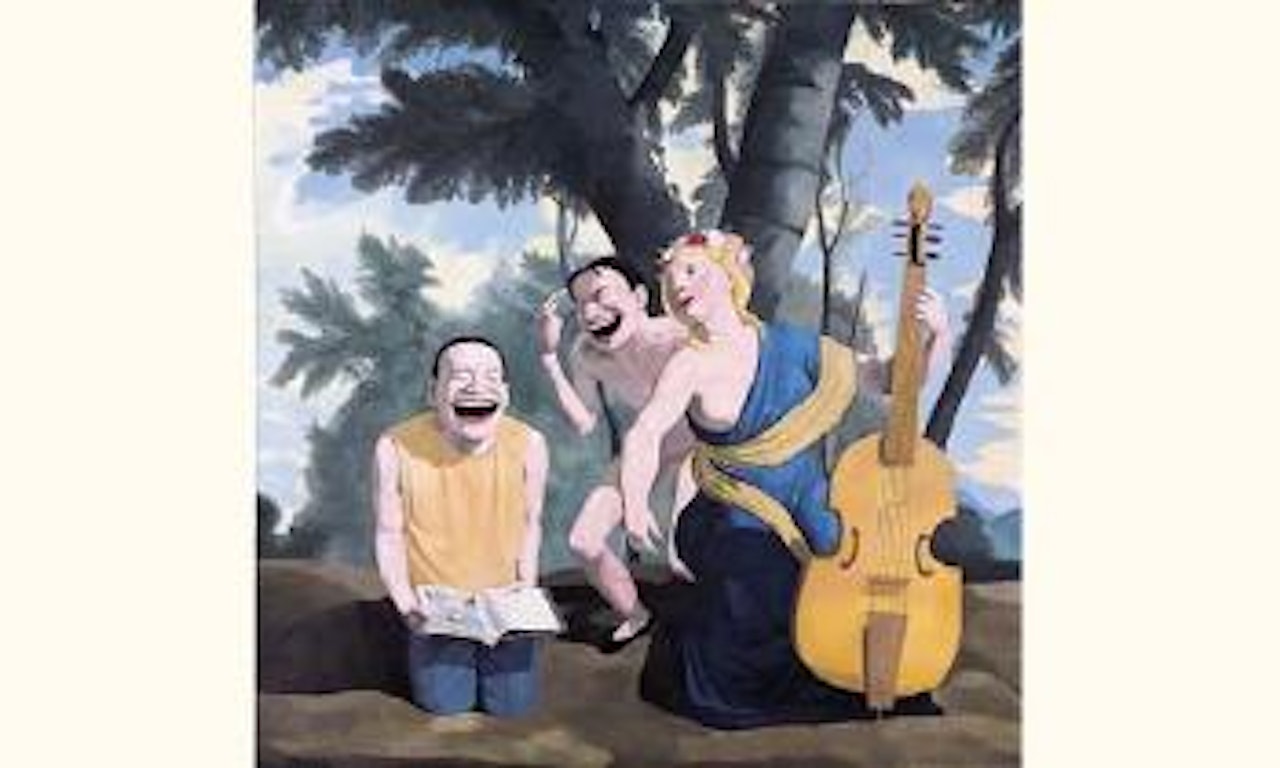 Le chant by Yue Minjun