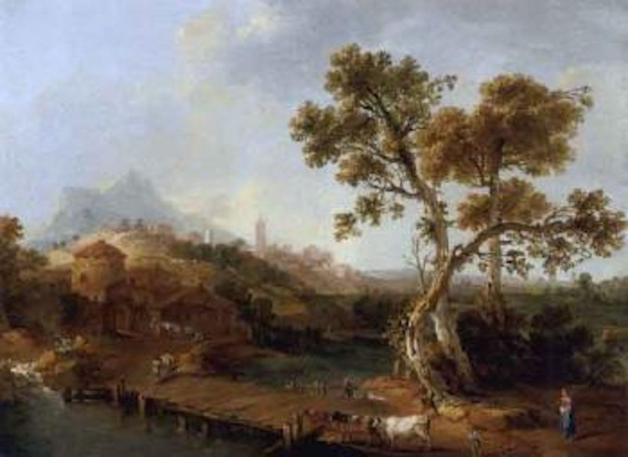 Pastoral landscape by Venetian School