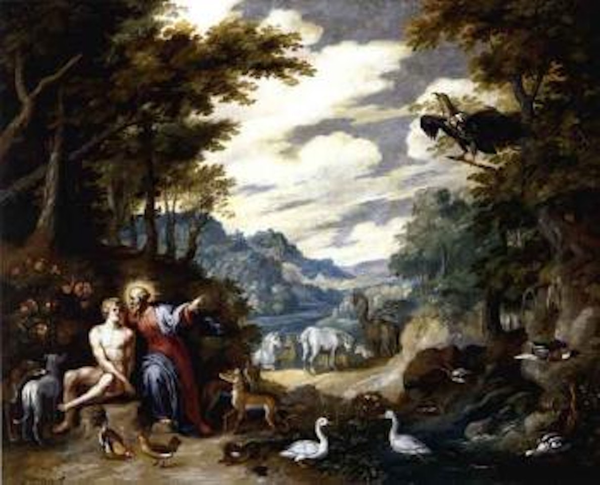 Creation of Adam in the Garden of Eden by Jan Brueghel the Younger