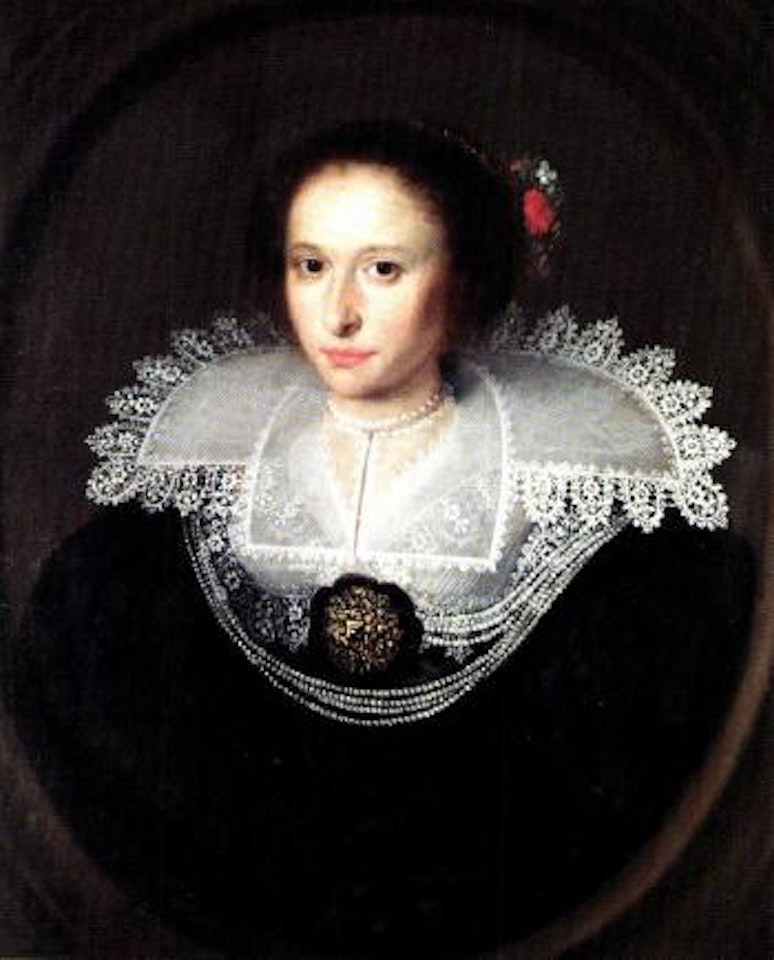 Portrait of young lady by Paulus Moreelse