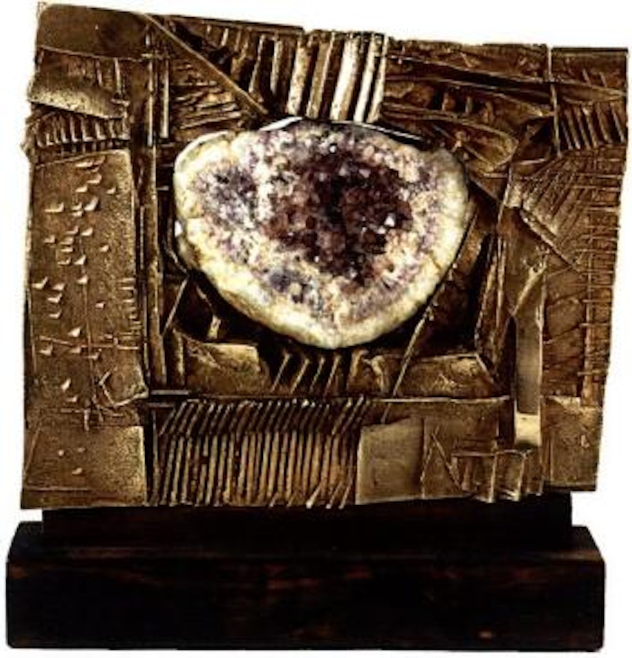 Sculpture with stone by Arnaldo Pomodoro
