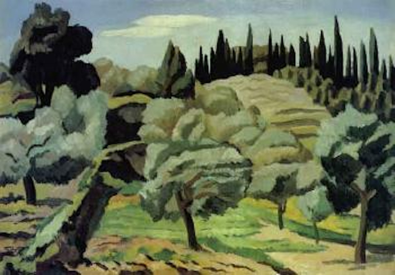 Tuscan landscape by Alberto Magnelli