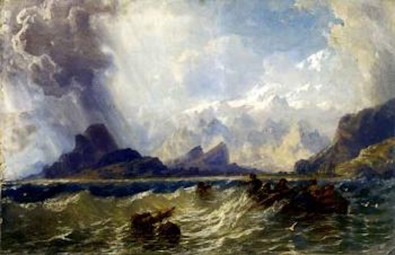 Caucasian hills by Carlo Bossoli