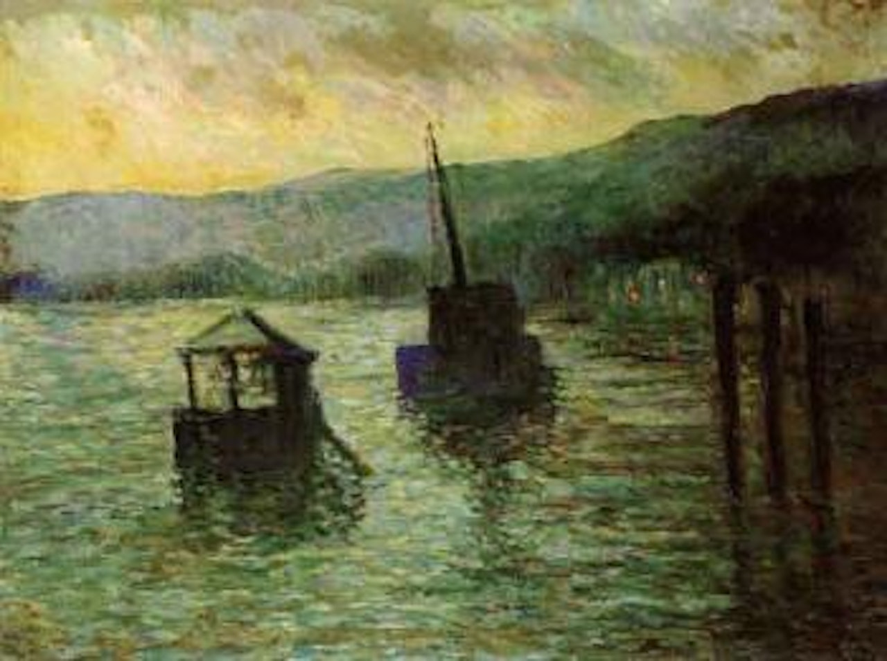 Sevres, inondations by Maximilien Luce